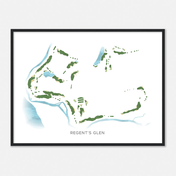 Print of Regent'S Glen Modern Map