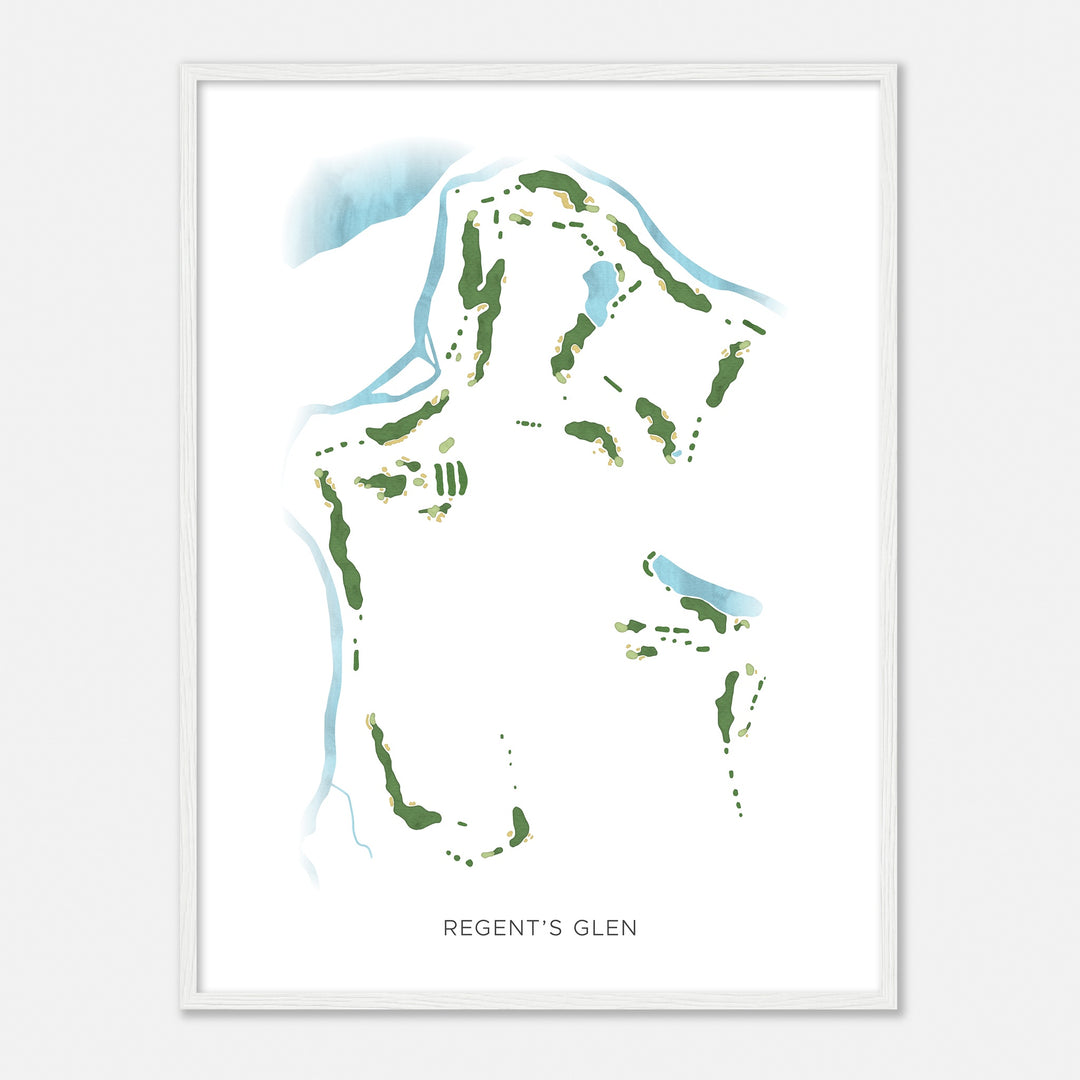 Print of Regent'S Glen Modern Map