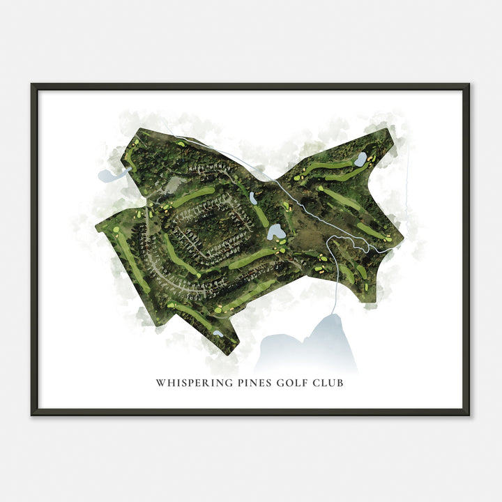 Print of Whispering Pines Golf Club Classic Map