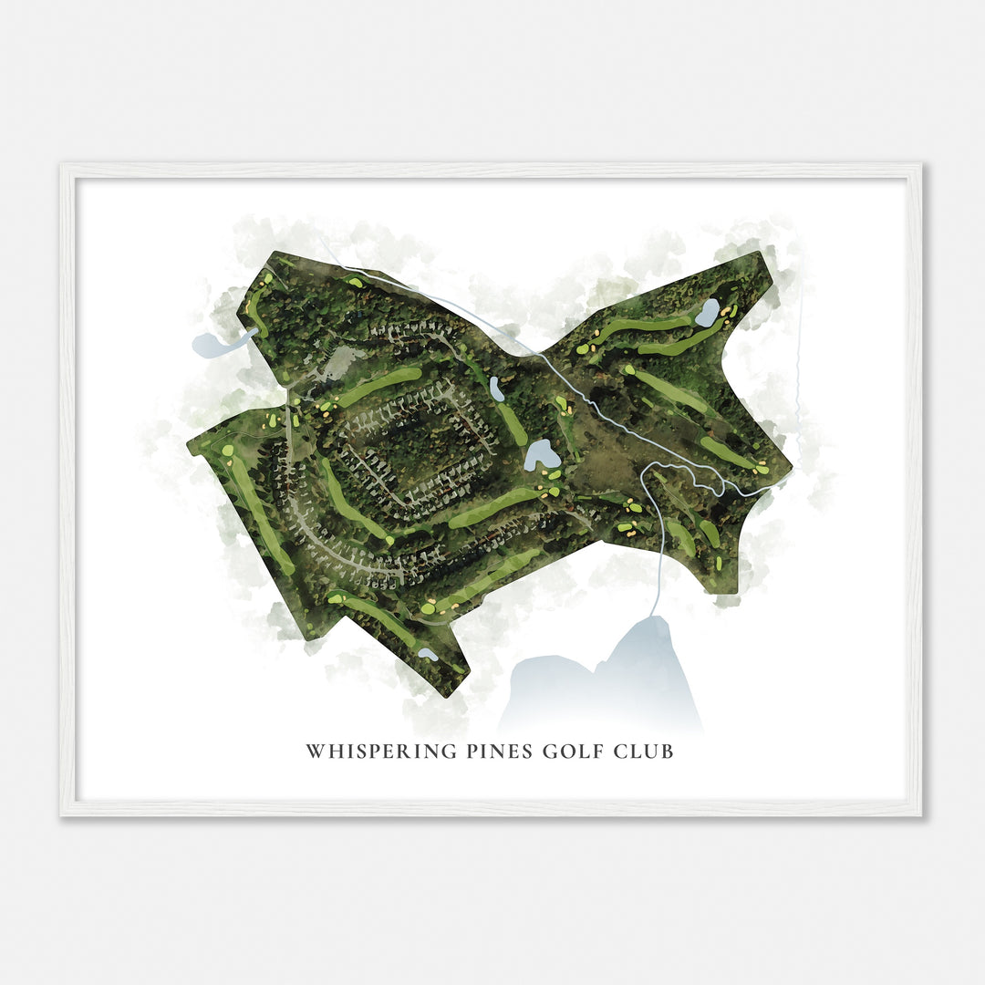 Print of Whispering Pines Golf Club Classic Map