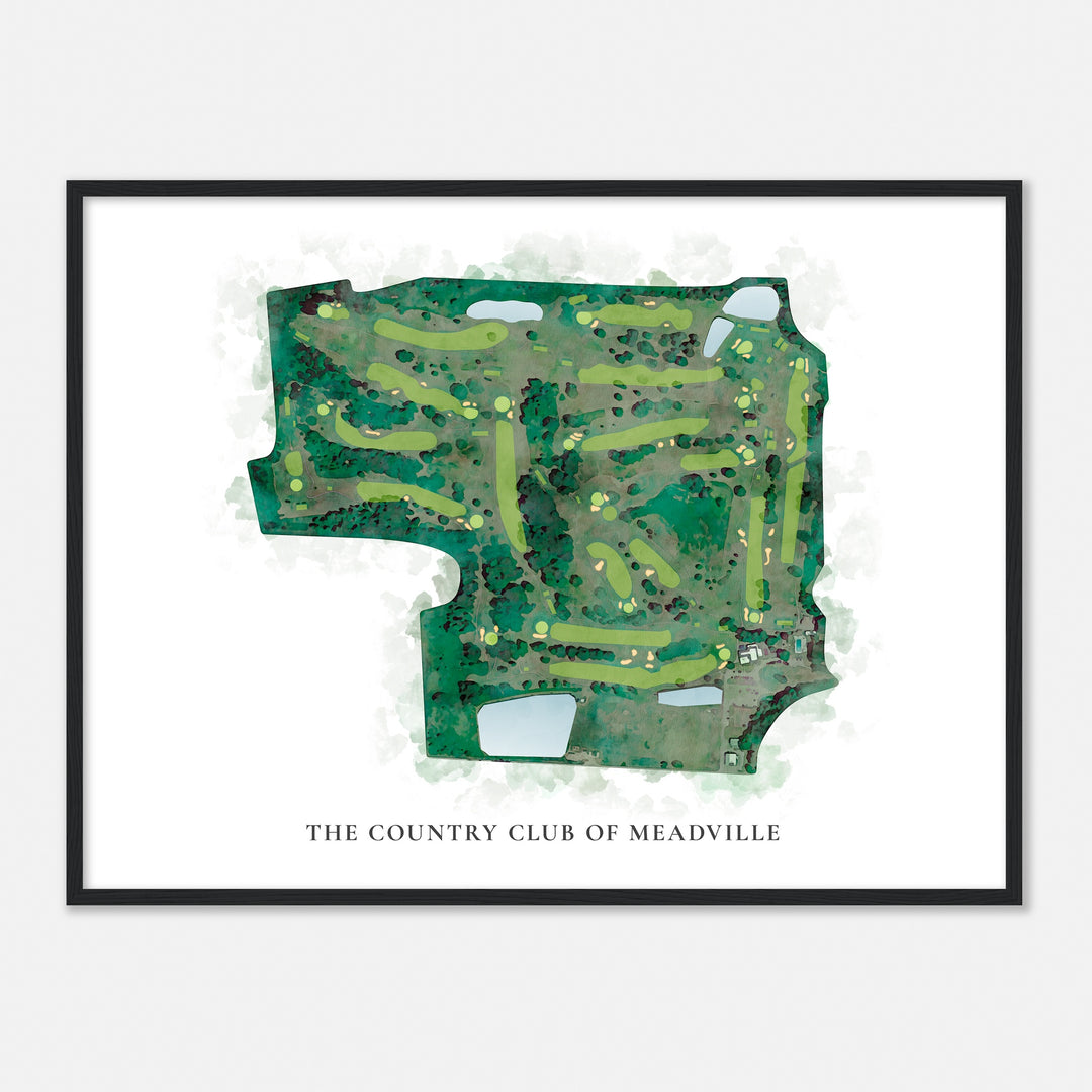 Print of The Country Club Of Meadville Classic Map