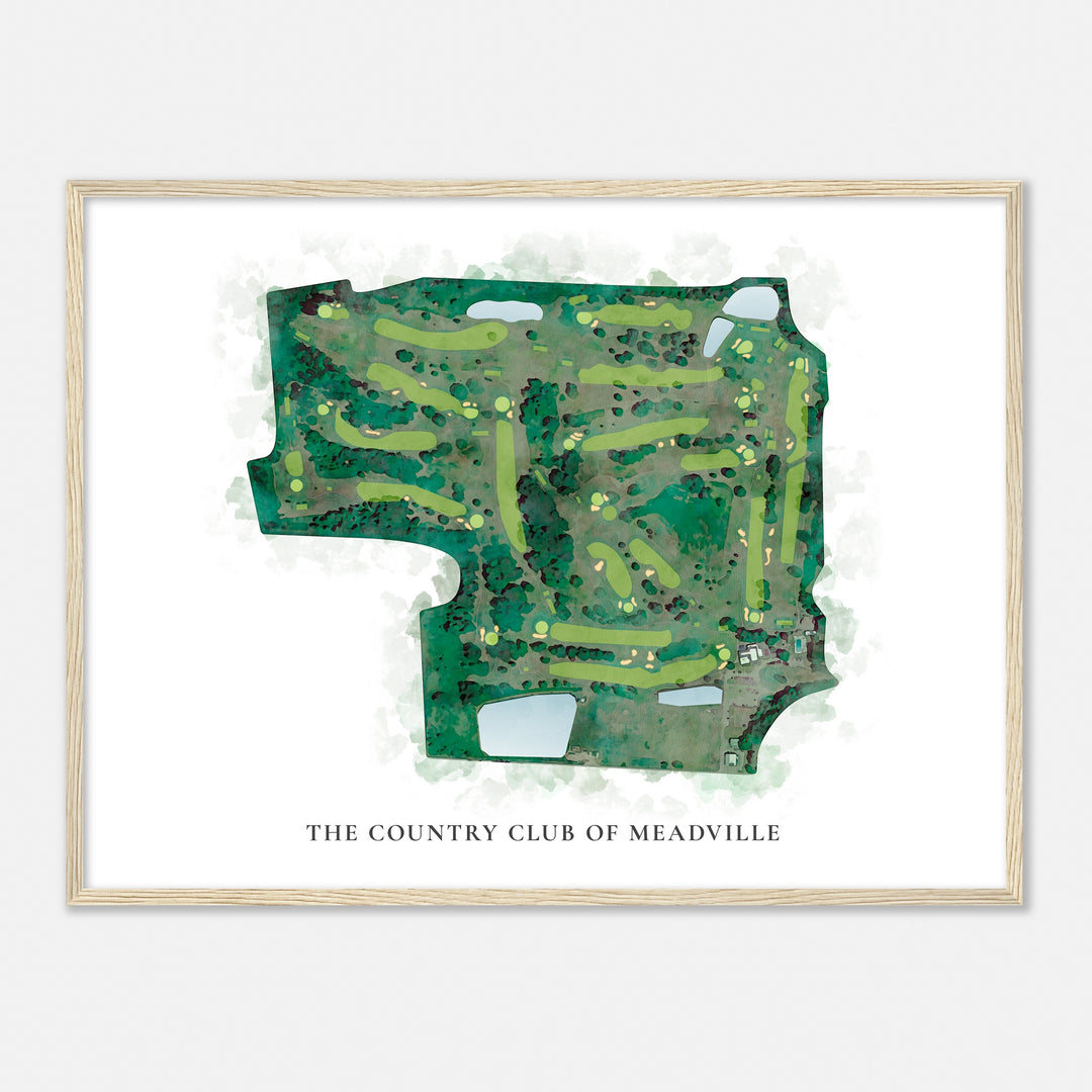 Print of The Country Club Of Meadville Classic Map