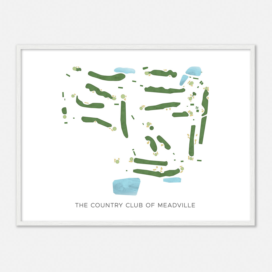 Print of The Country Club Of Meadville Modern Map