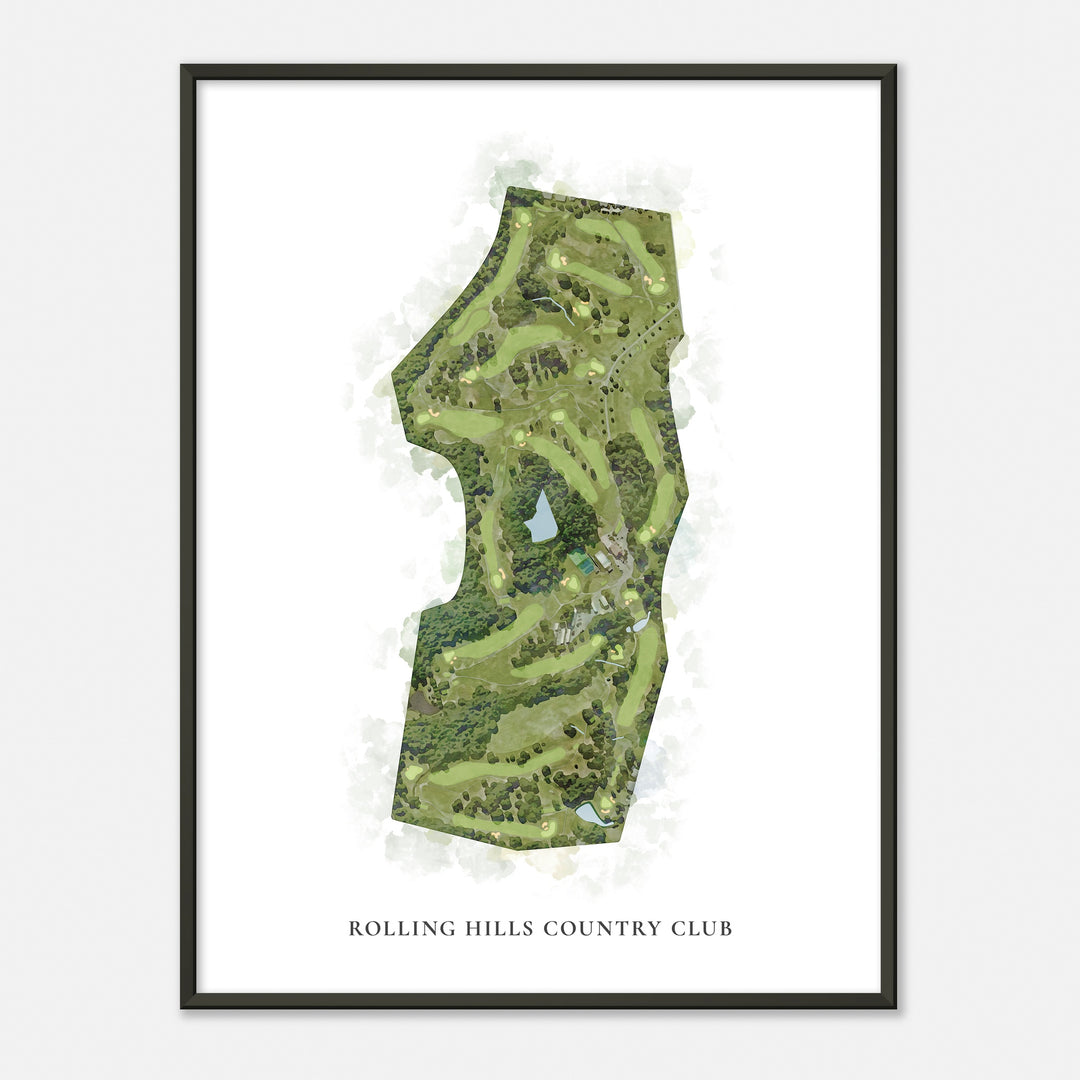 Print of Rolling Hills Country Club Classic Map