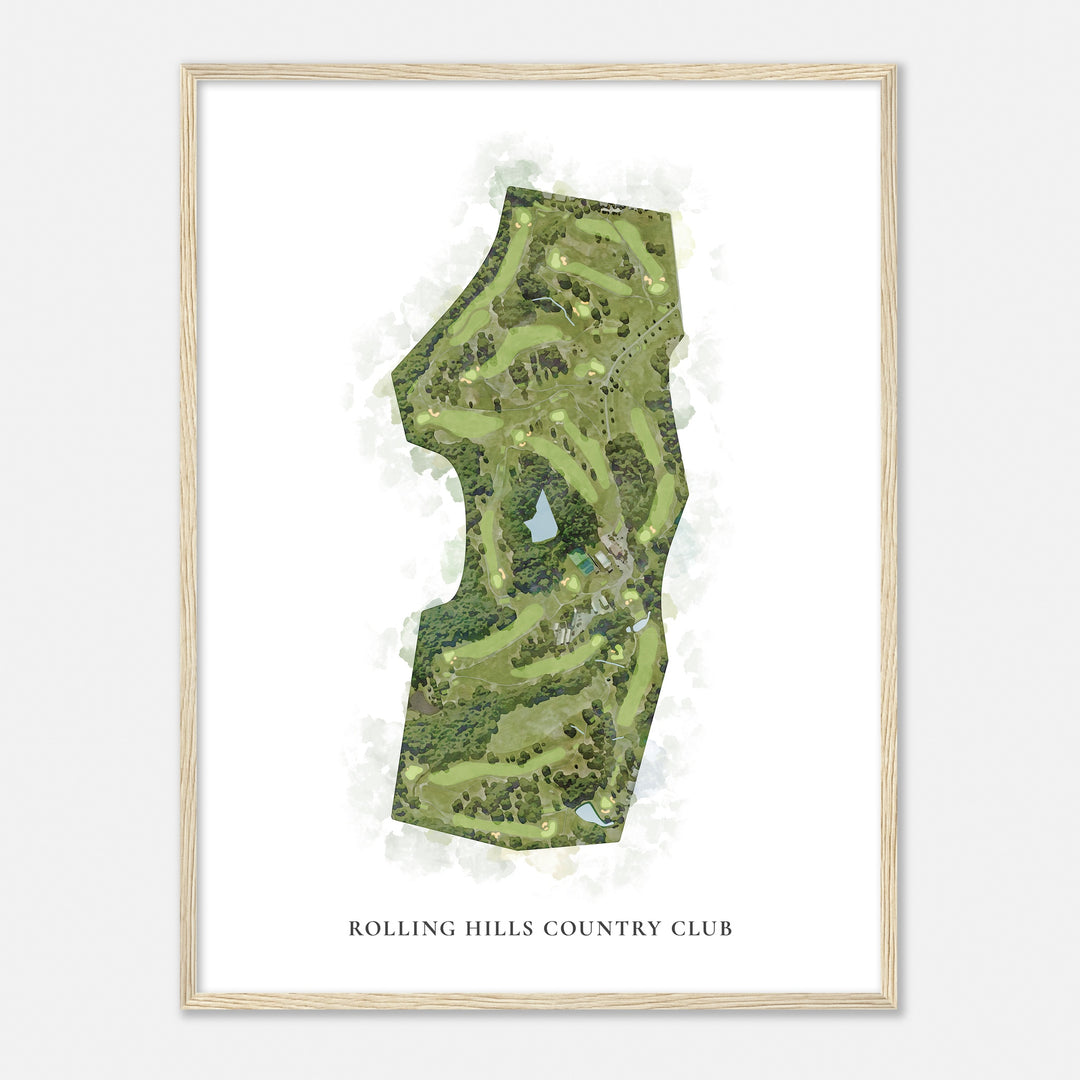 Print of Rolling Hills Country Club Classic Map