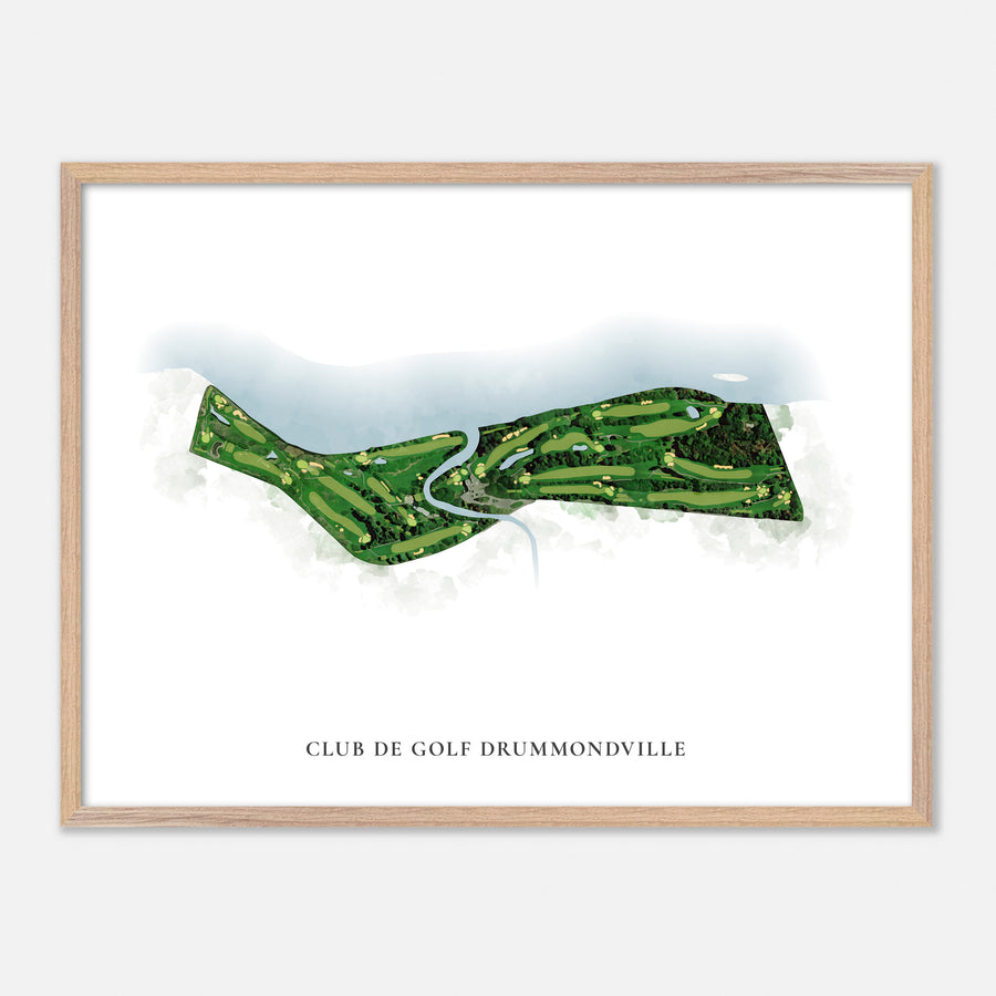 Print of Club De Golf Drummondville Classic Map