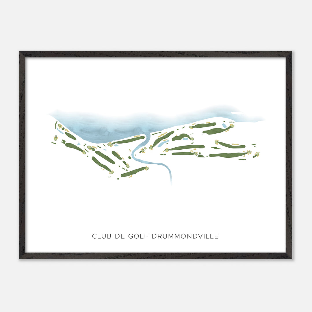 Print of Club De Golf Drummondville Modern Map