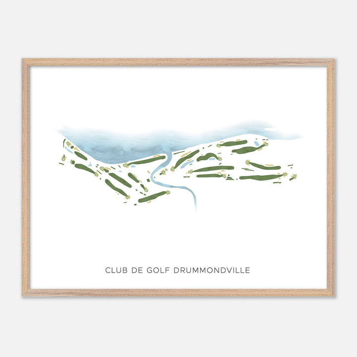 Print of Club De Golf Drummondville Modern Map