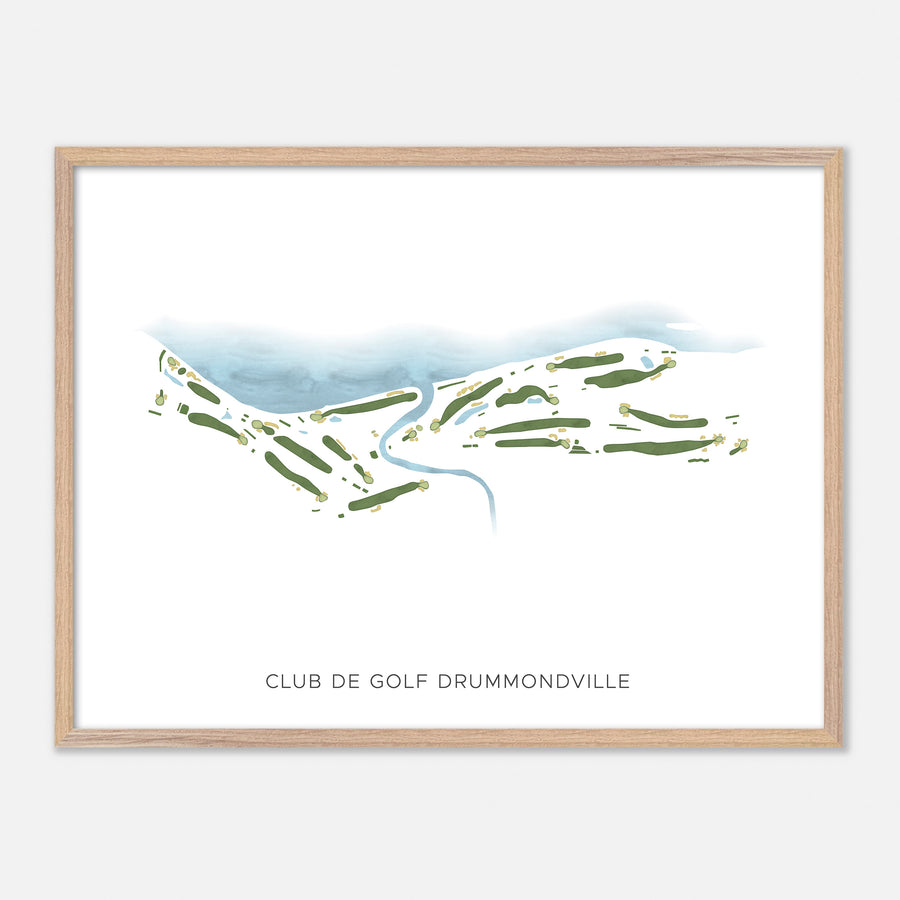 Print of Club De Golf Drummondville Modern Map