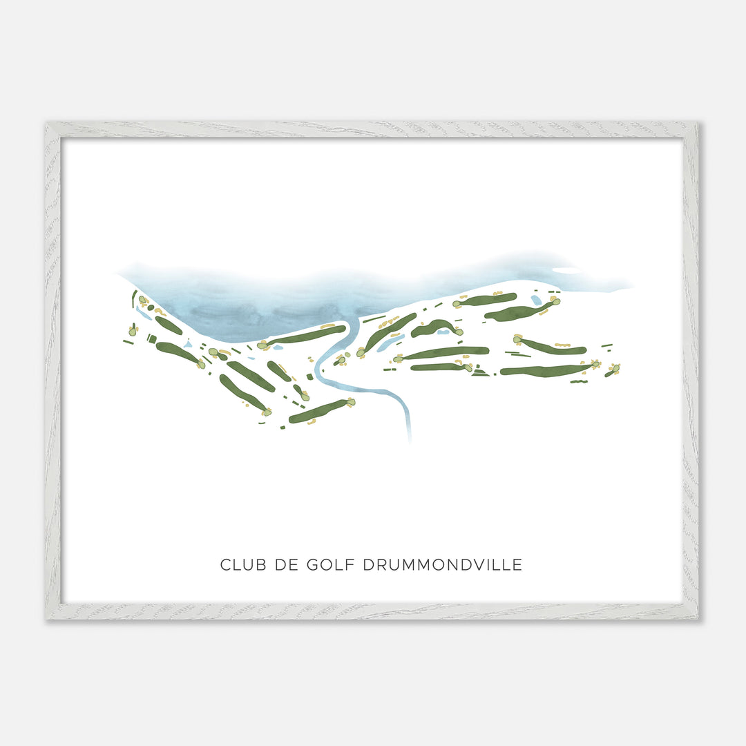 Print of Club De Golf Drummondville Modern Map