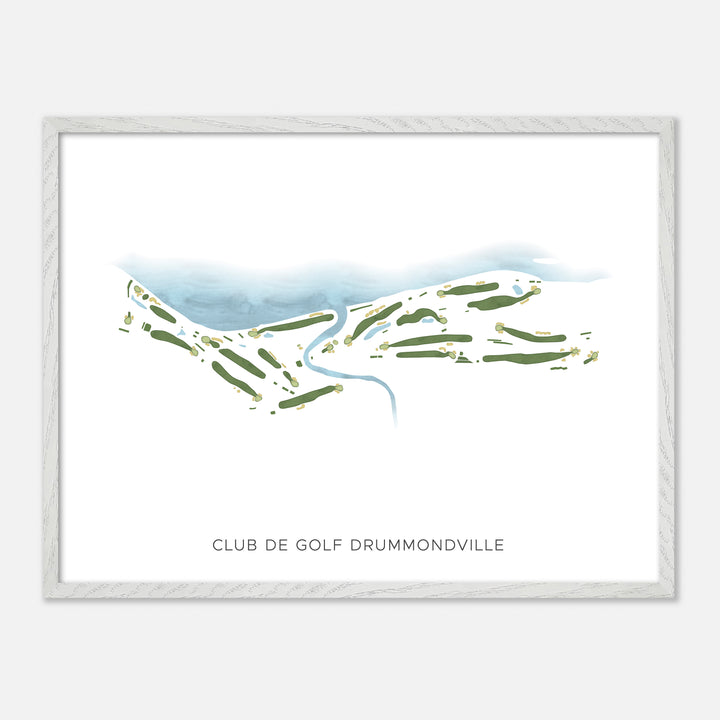 Print of Club De Golf Drummondville Modern Map