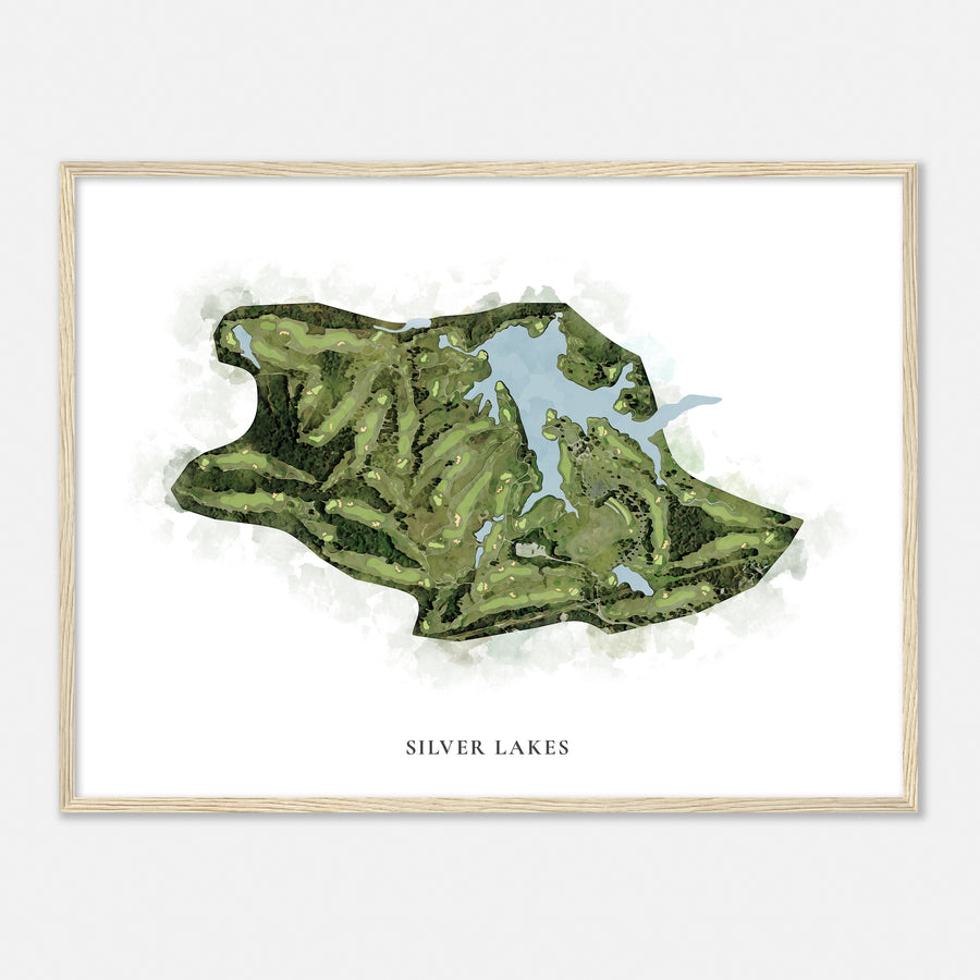 Print of Silver Lakes Classic Map