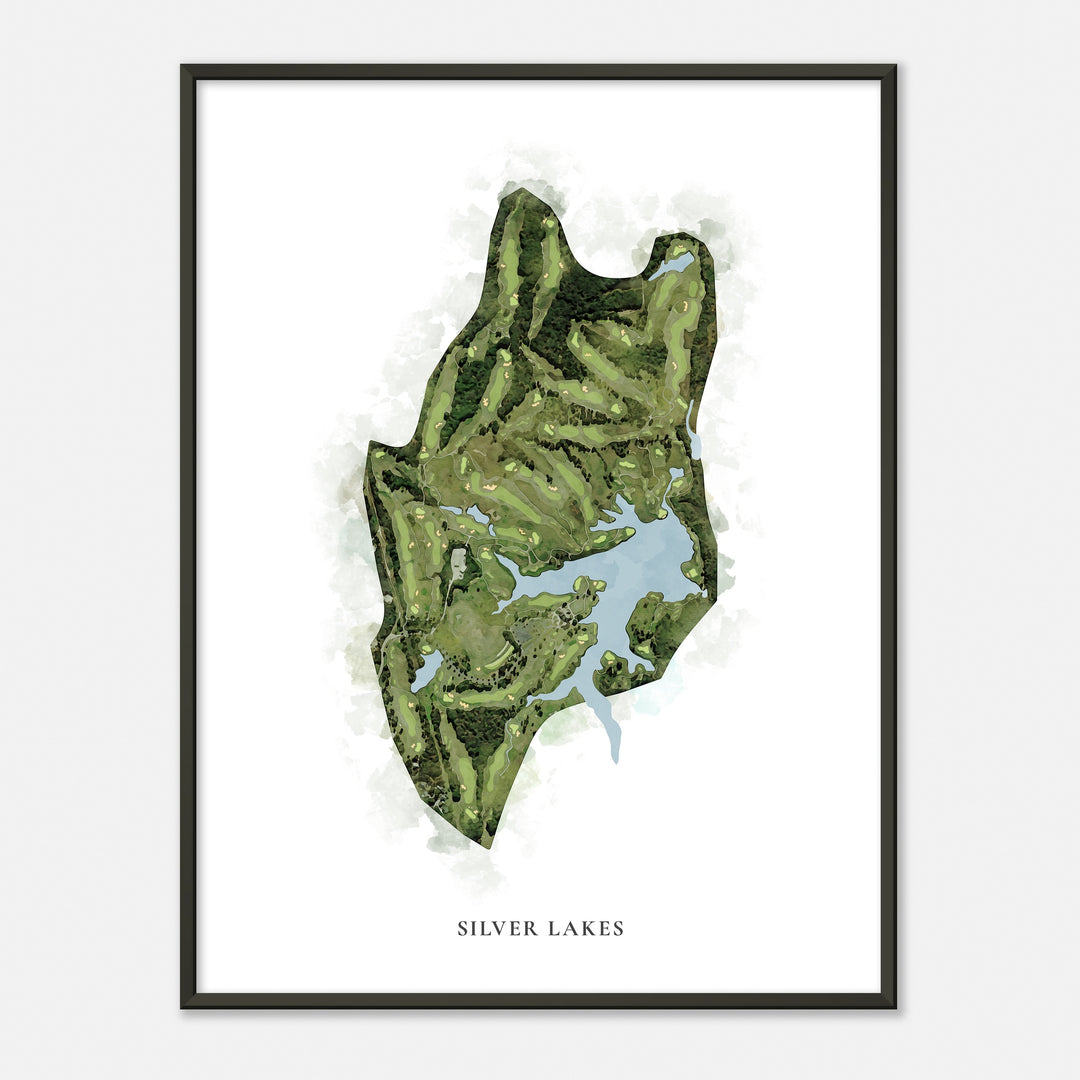 Print of Silver Lakes Classic Map