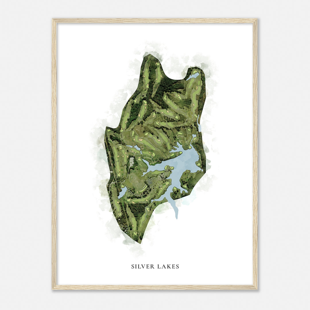 Print of Silver Lakes Classic Map