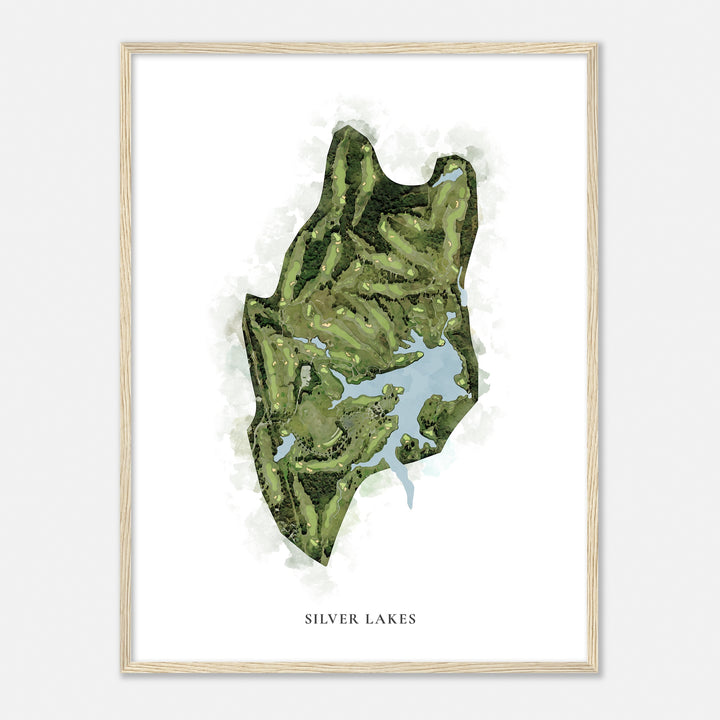 Print of Silver Lakes Classic Map