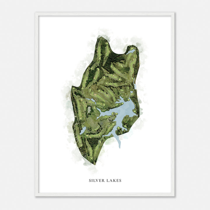 Print of Silver Lakes Classic Map
