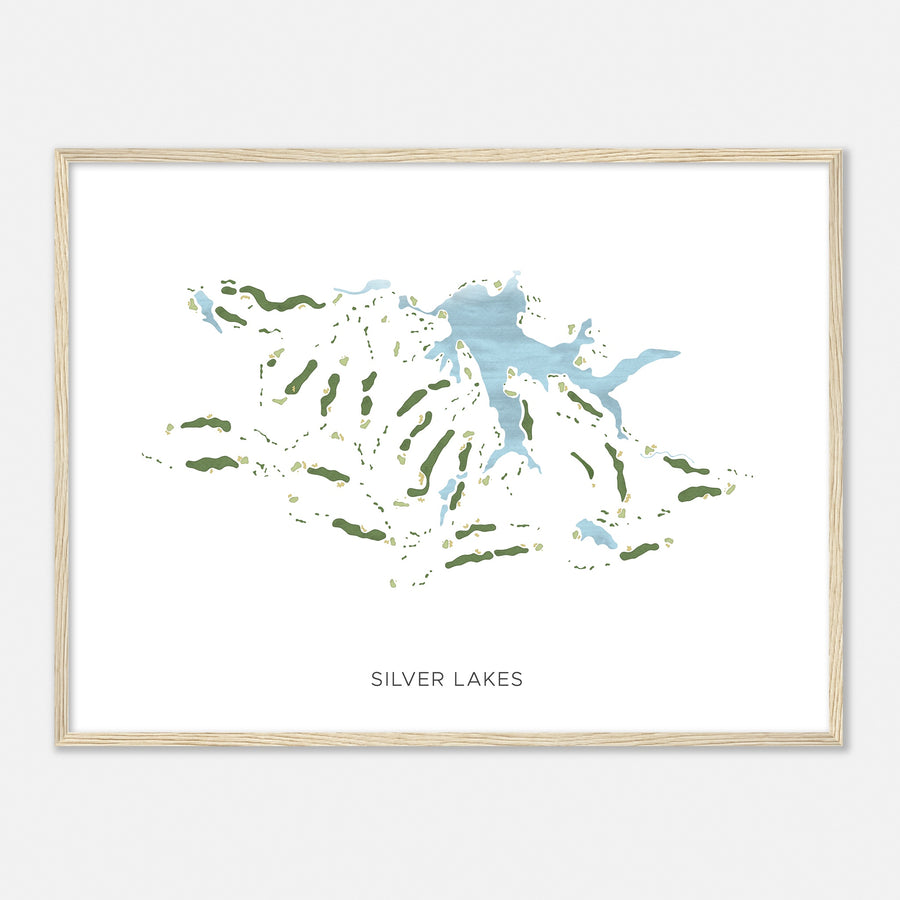 Print of Silver Lakes Modern Map