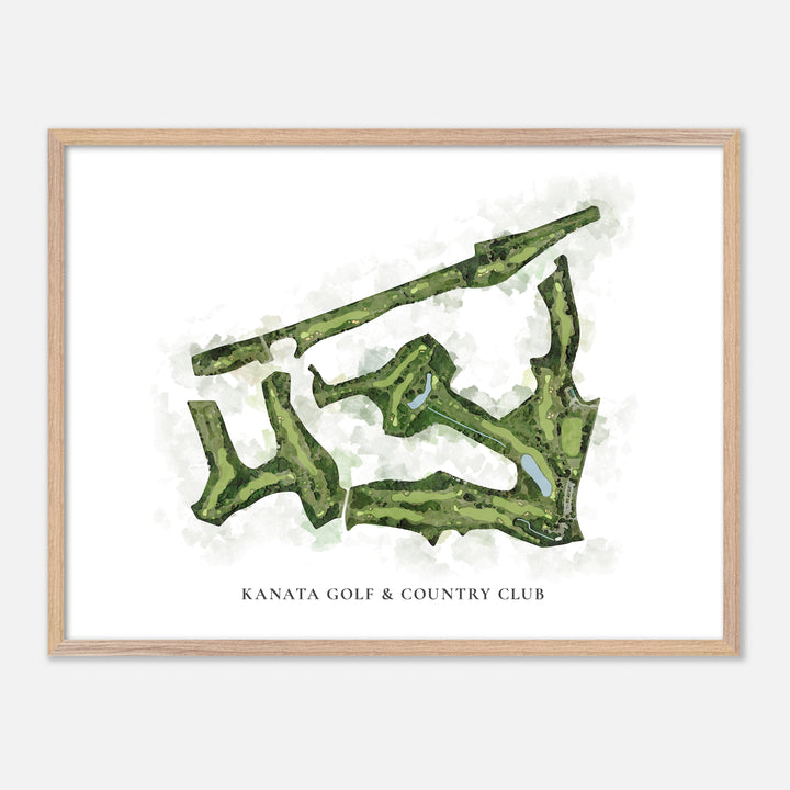 Print of Kanata Golf & Country Club Classic Map