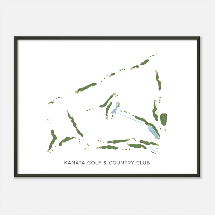 Print of Kanata Golf & Country Club Modern Map