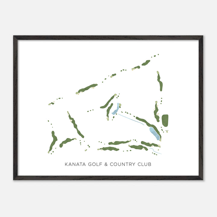 Print of Kanata Golf & Country Club Modern Map