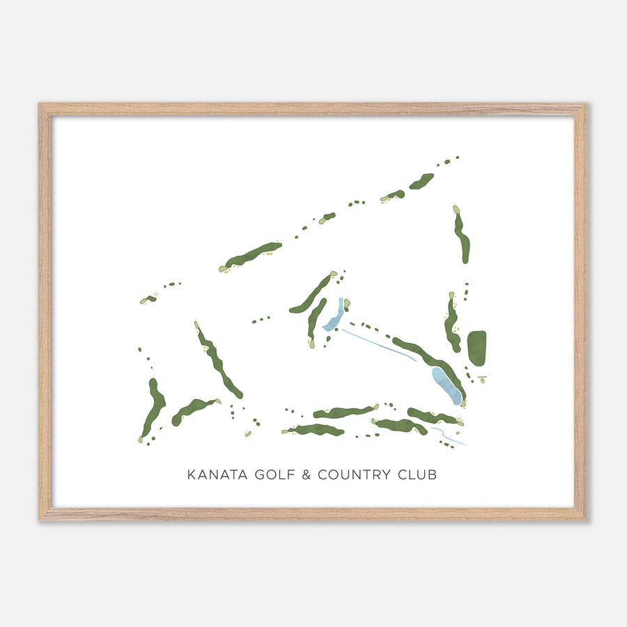 Print of Kanata Golf & Country Club Modern Map