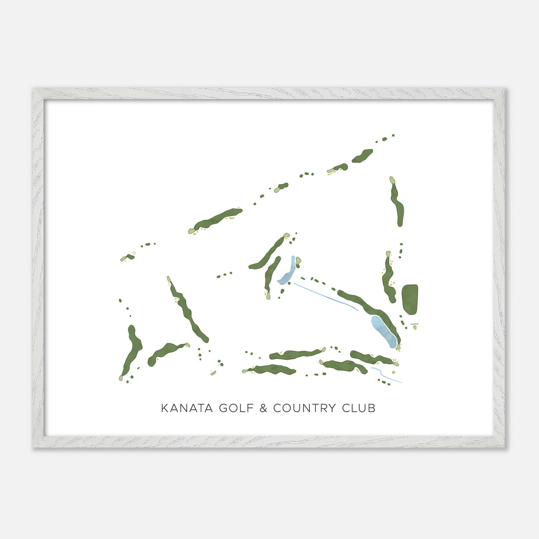 Print of Kanata Golf & Country Club Modern Map