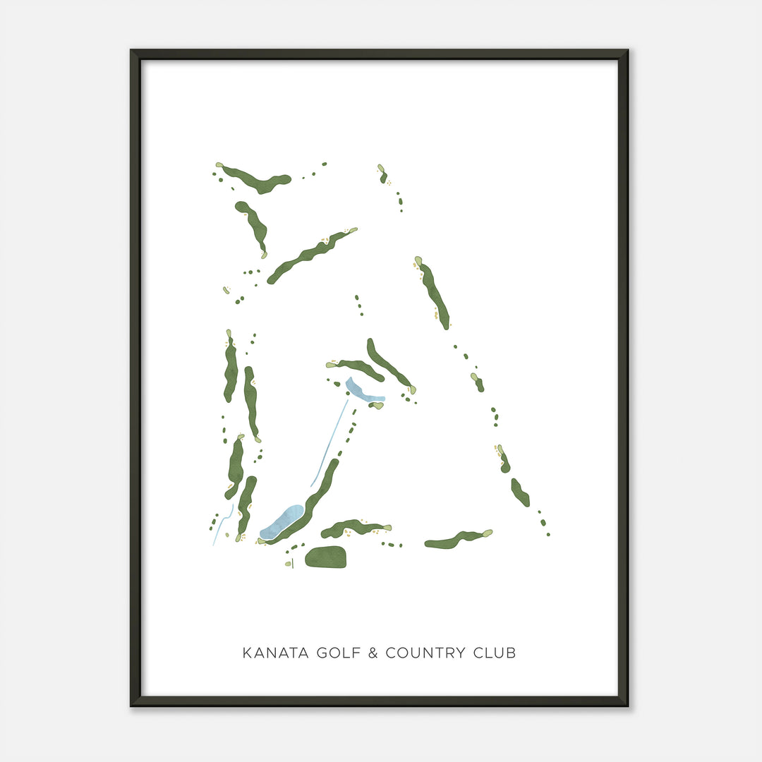 Print of Kanata Golf & Country Club Modern Map