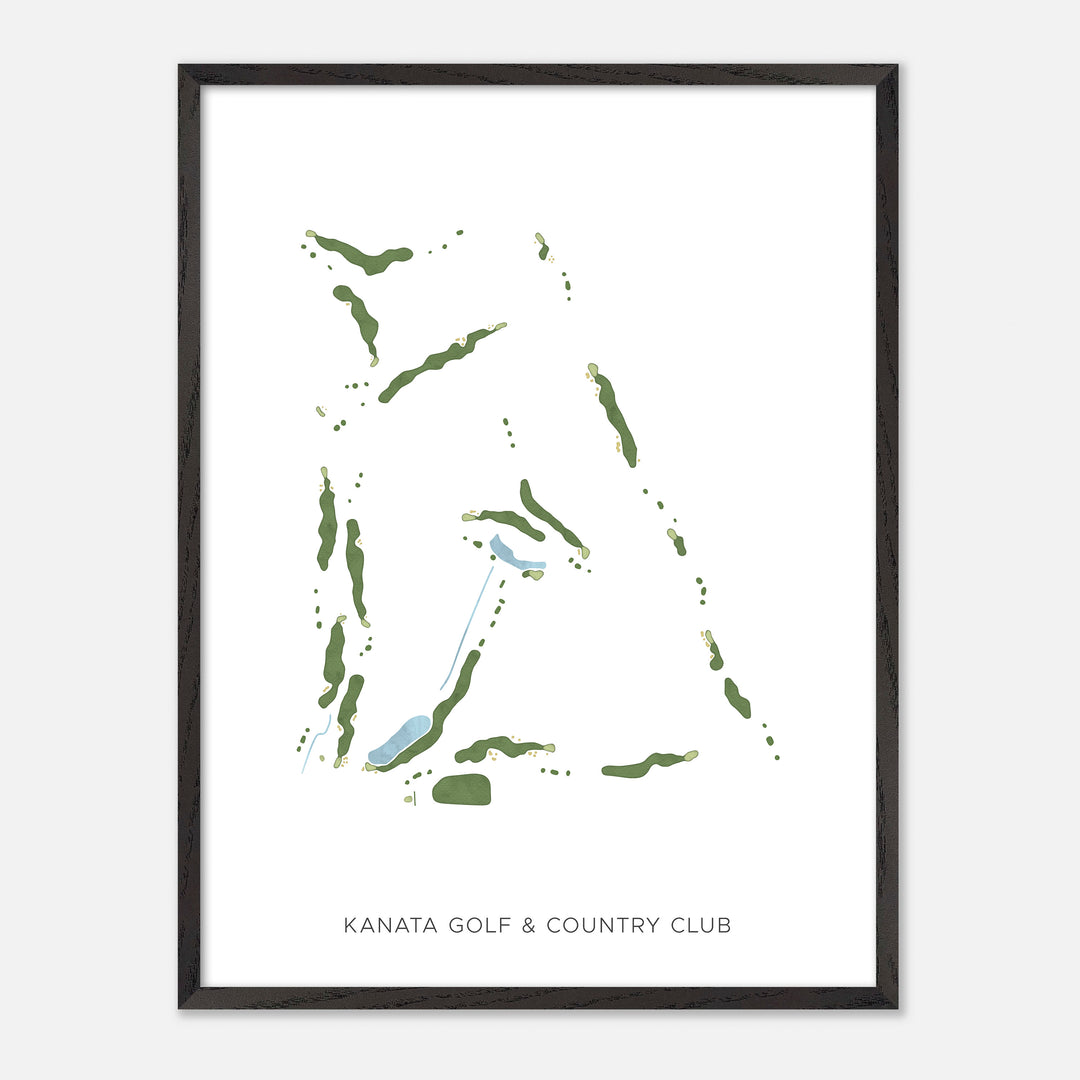 Print of Kanata Golf & Country Club Modern Map