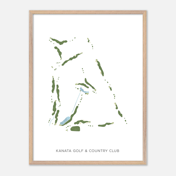 Print of Kanata Golf & Country Club Modern Map