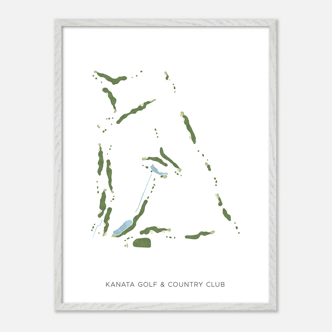 Print of Kanata Golf & Country Club Modern Map
