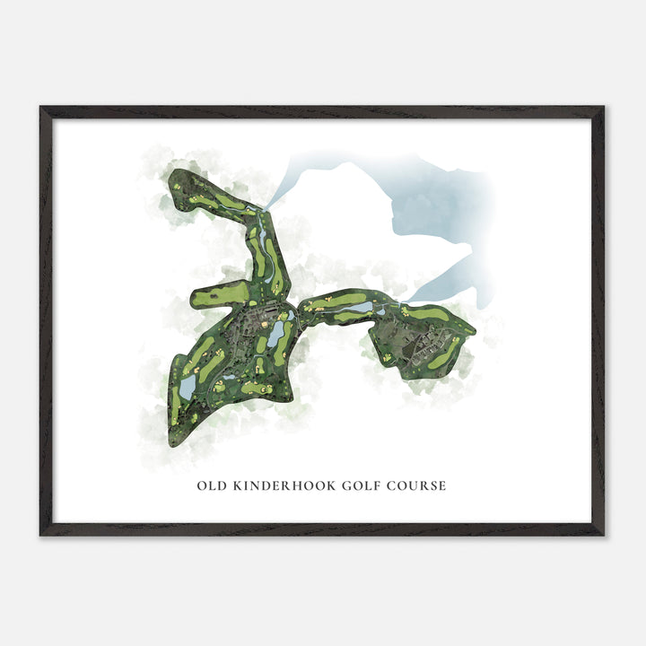 Print of Old Kinderhook Golf Course Classic Map