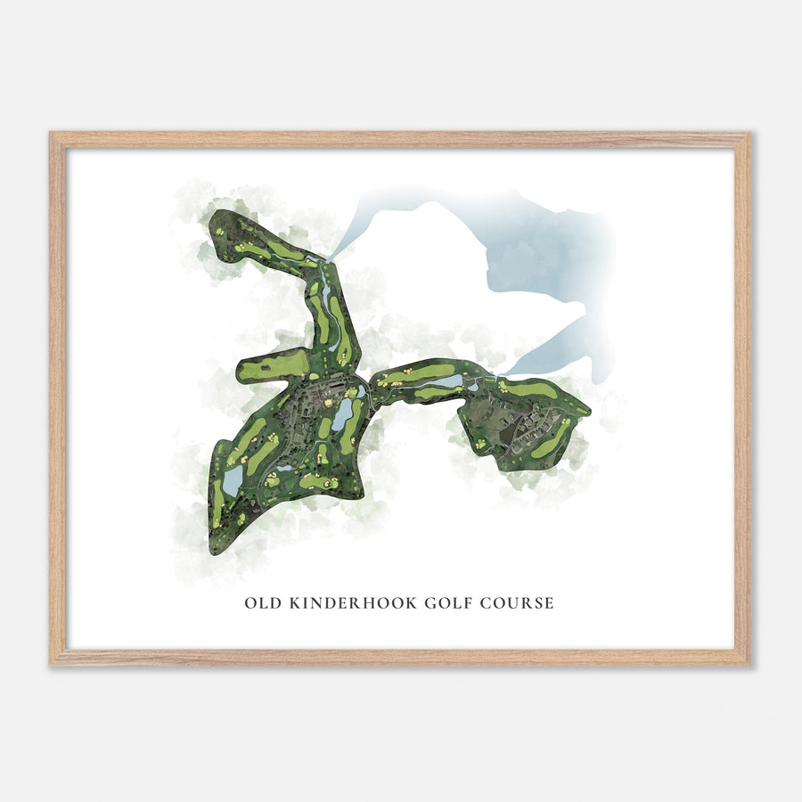 Print of Old Kinderhook Golf Course Classic Map