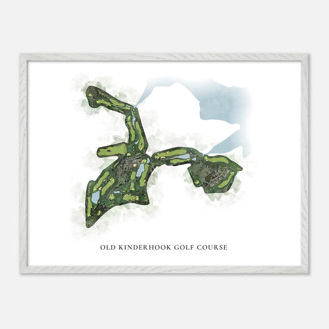 Print of Old Kinderhook Golf Course Classic Map
