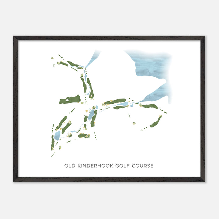 Print of Old Kinderhook Golf Course Modern Map