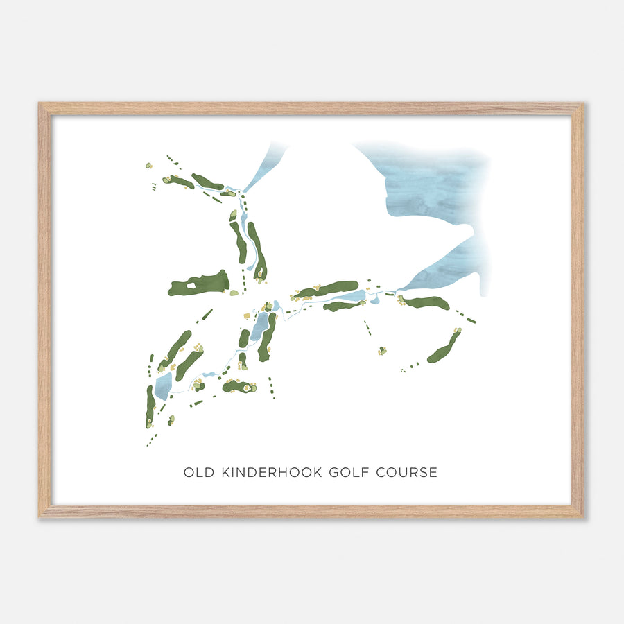 Print of Old Kinderhook Golf Course Modern Map