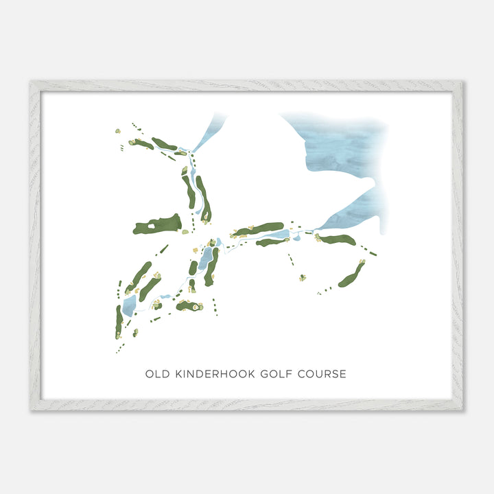 Print of Old Kinderhook Golf Course Modern Map