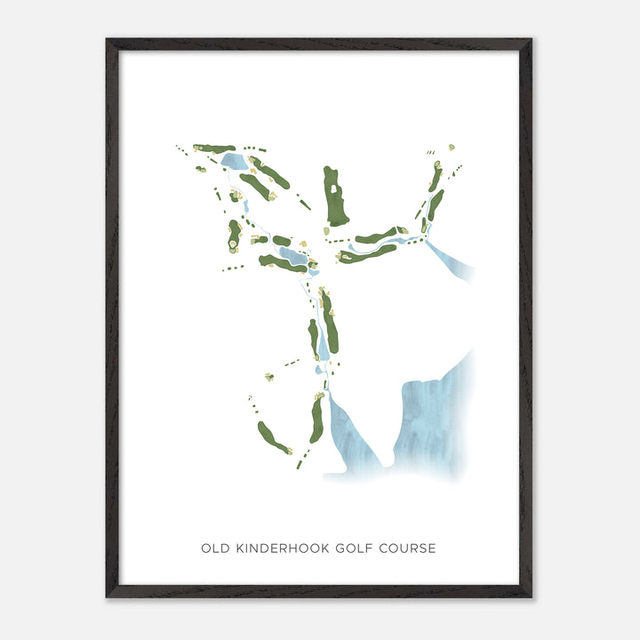 Print of Old Kinderhook Golf Course Modern Map