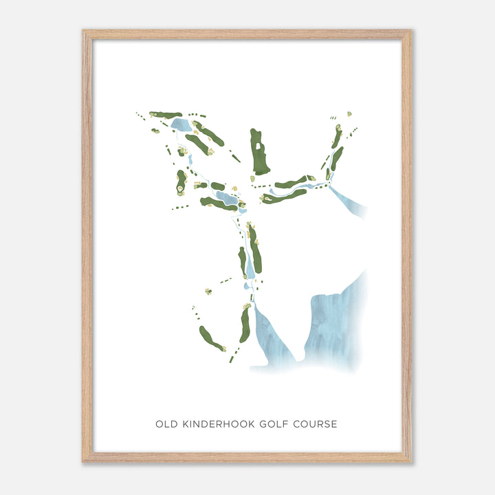 Print of Old Kinderhook Golf Course Modern Map