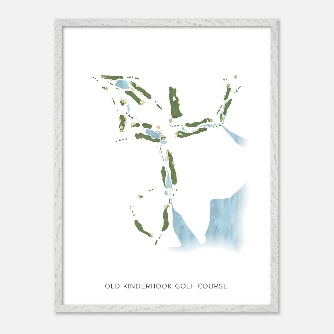 Print of Old Kinderhook Golf Course Modern Map