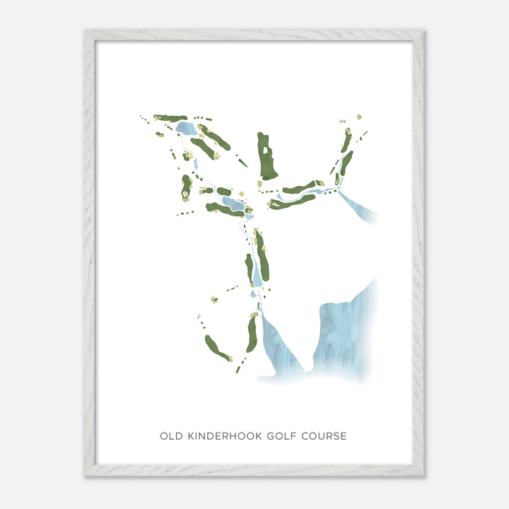 Print of Old Kinderhook Golf Course Modern Map