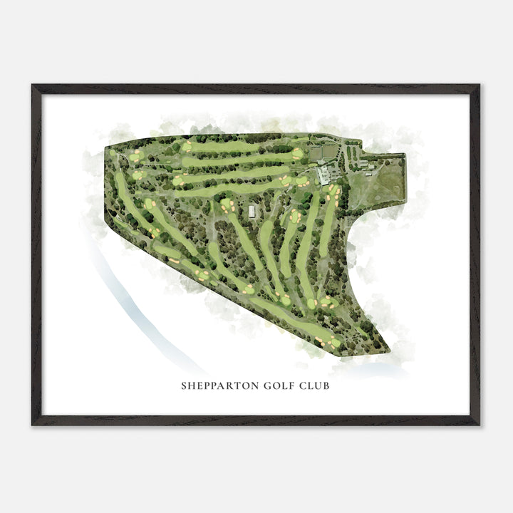 Print of Shepparton Golf Club Classic Map