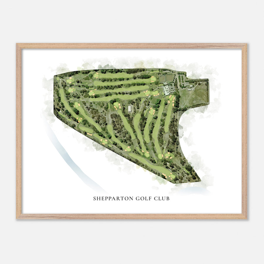 Print of Shepparton Golf Club Classic Map