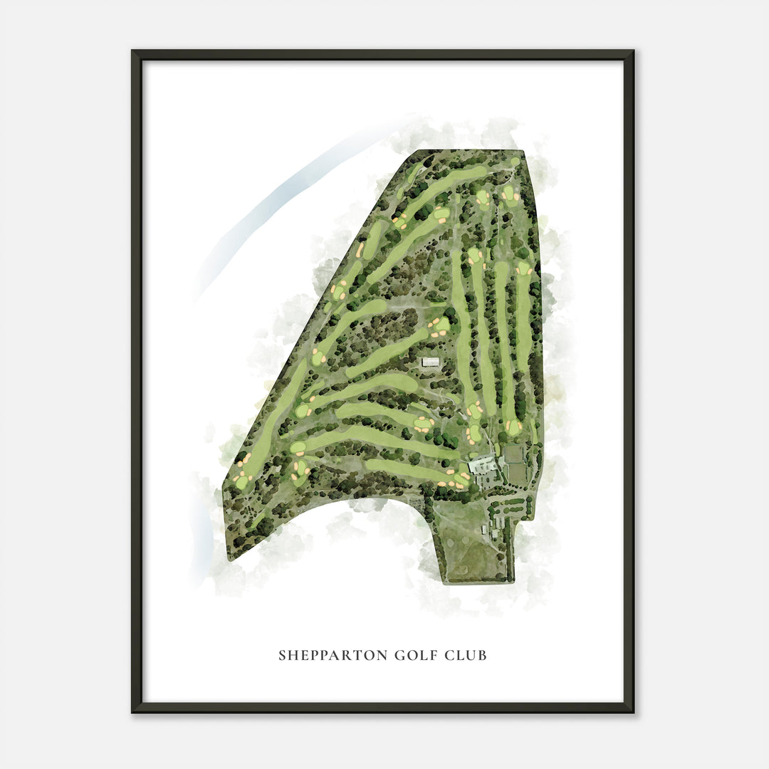 Print of Shepparton Golf Club Classic Map