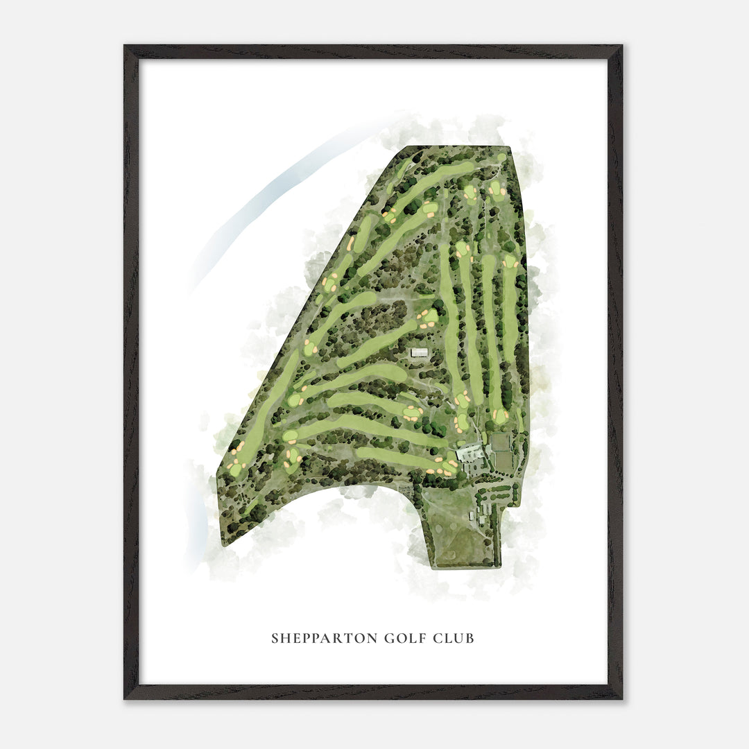 Print of Shepparton Golf Club Classic Map