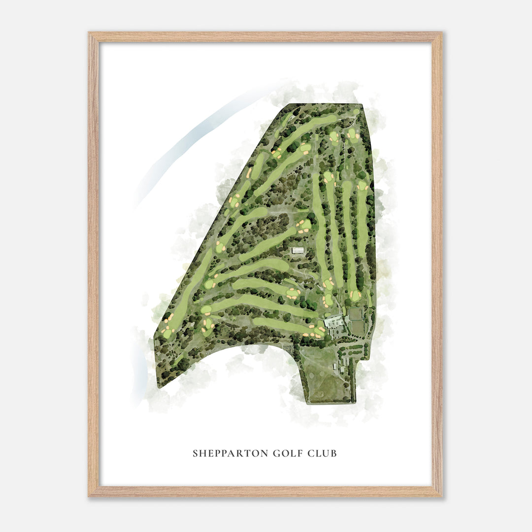 Print of Shepparton Golf Club Classic Map