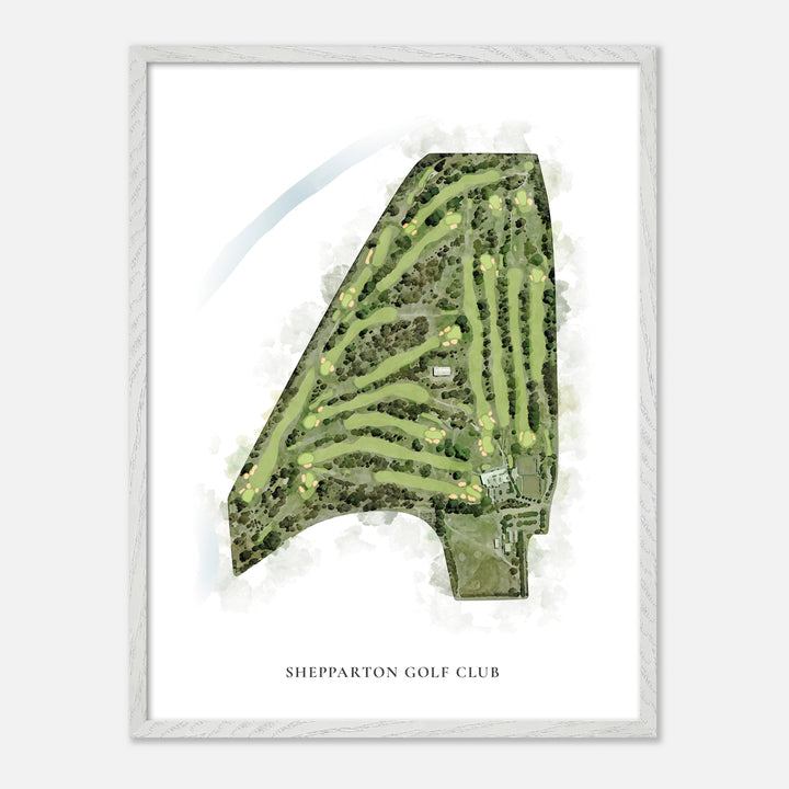 Print of Shepparton Golf Club Classic Map