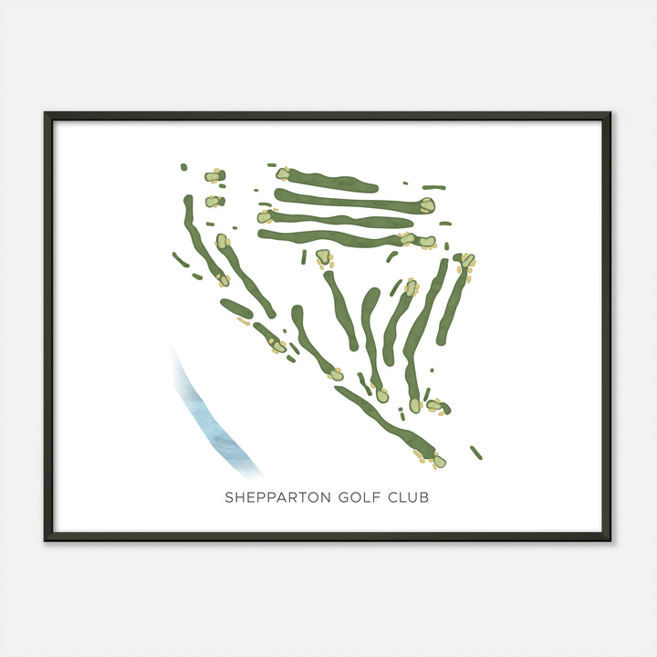 Print of Shepparton Golf Club Modern Map