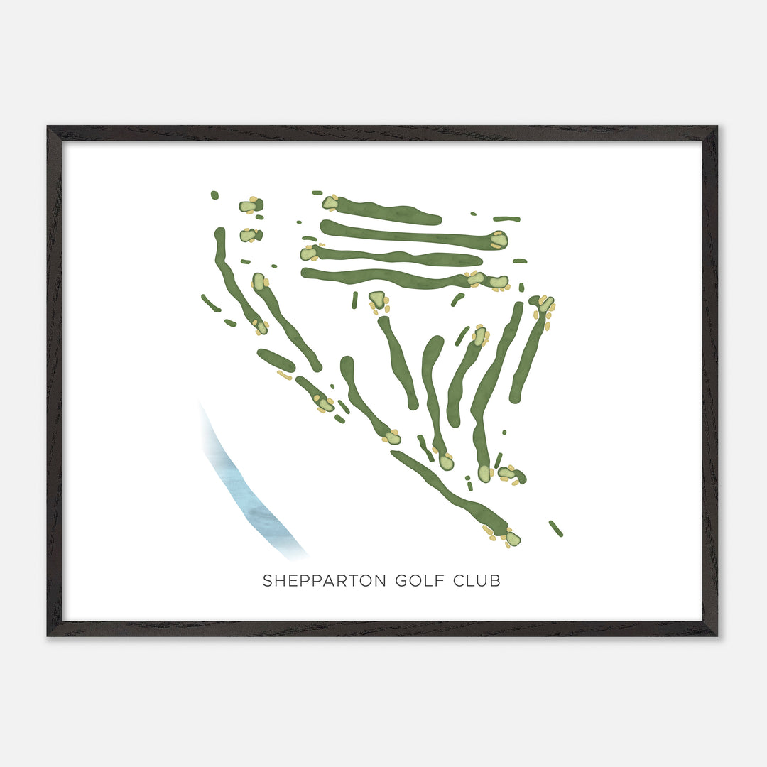 Print of Shepparton Golf Club Modern Map