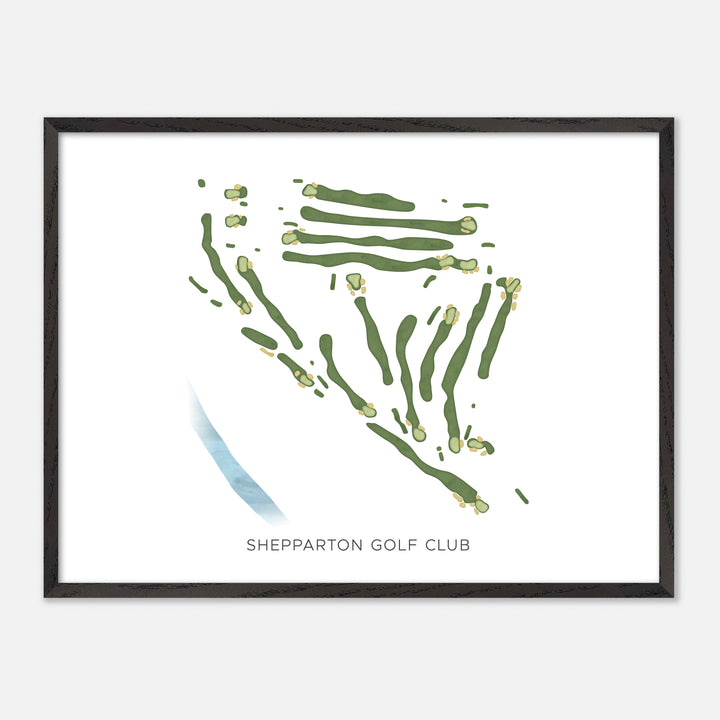 Print of Shepparton Golf Club Modern Map