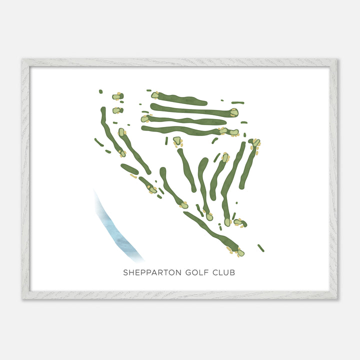 Print of Shepparton Golf Club Modern Map